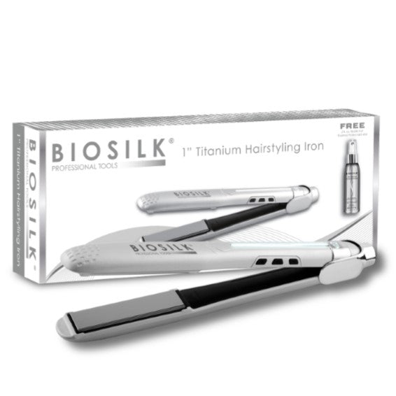 BIOSILK 1" TITANIUM HAIRSTYLING IRON KIT (25MM)
