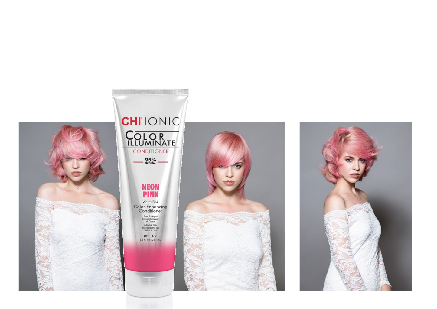 CHI IONIC COLOR ILLUMINATE NEON PINK CONDITIONER 251 ML