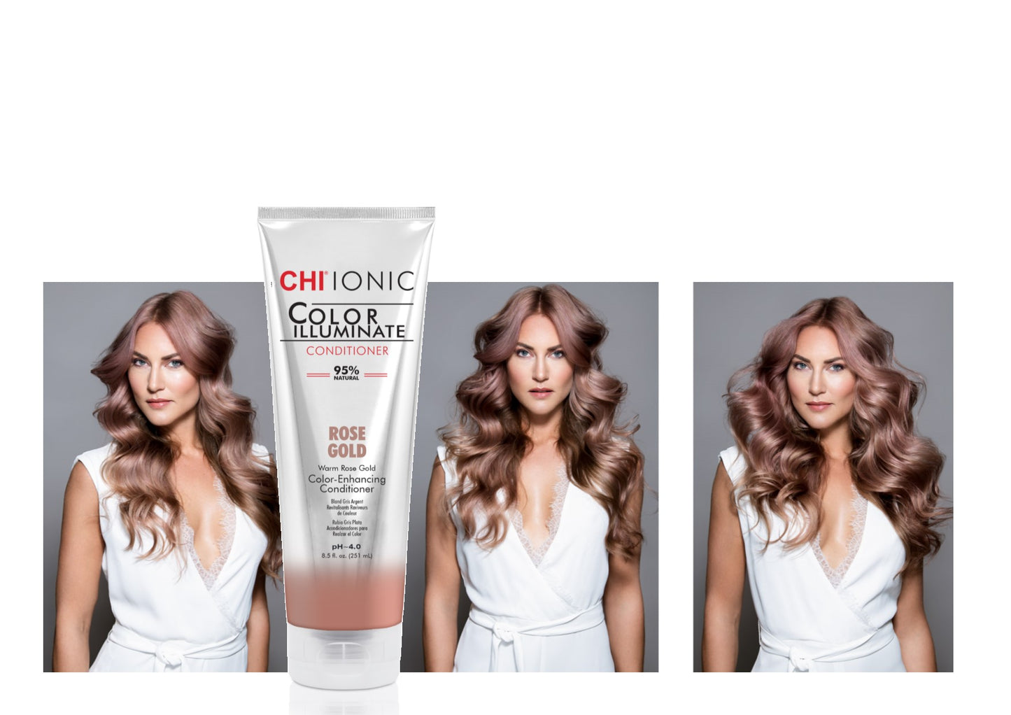 CHI IONIC COLOR ILLUMINATE ROSE GOLD CONDITIONER 251 ML