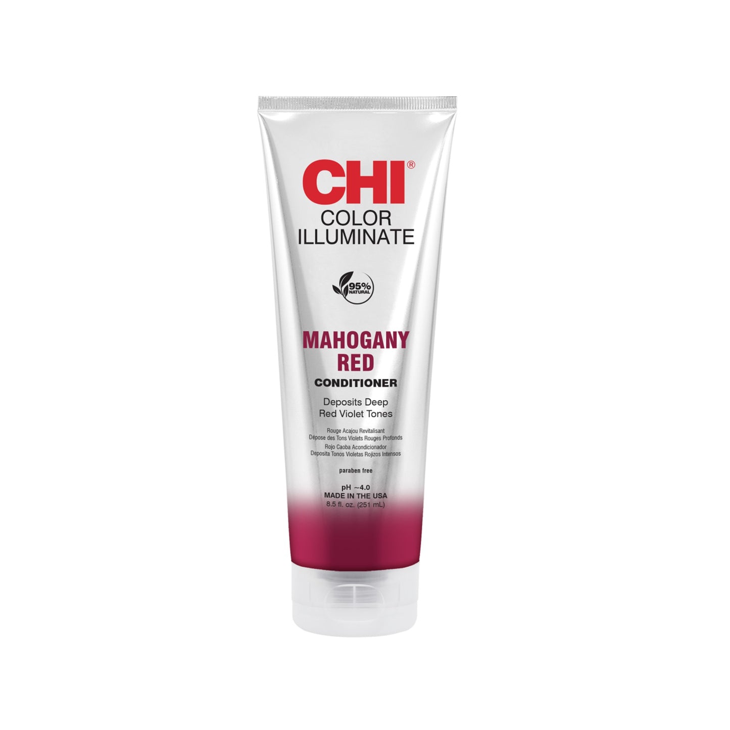 CHI IONIC COLOR ILLUMINATE MAHOGANY RED CONDITIONER 251 ML