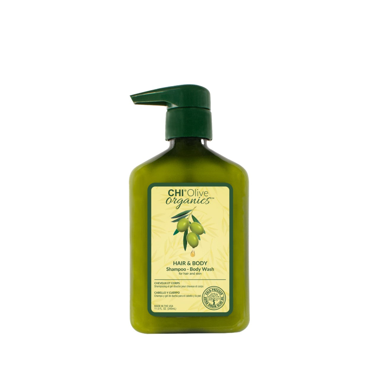 CHI OLIVE ORGANICS HAIR & BODY SHAMPOO - BODY WASH - 340 ML