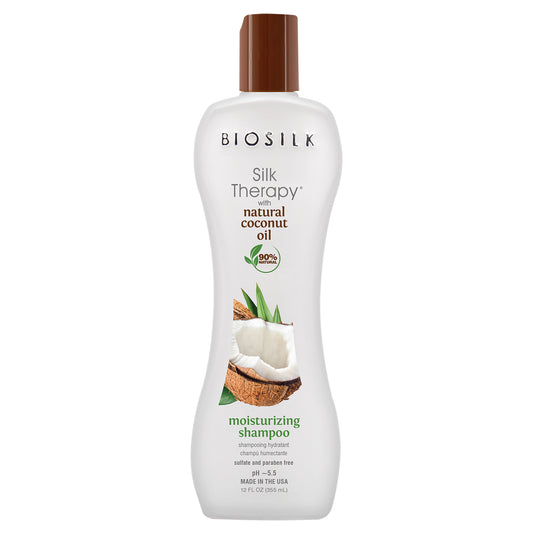 BIOSILK SILK THERAPY COCONUT OIL MOISTURIZING SHAMPOO 355 ML