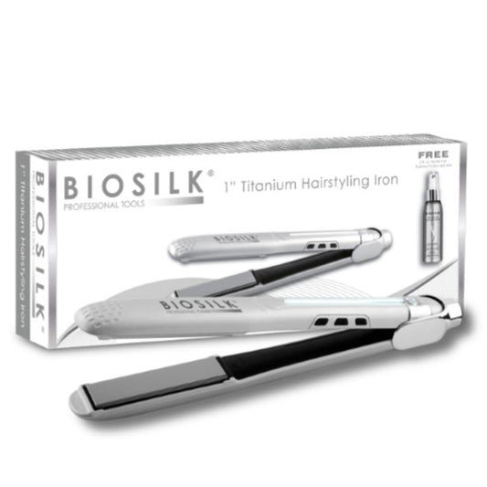 BIOSILK 1" TITANIUM HAIRSTYLING IRON KIT (25MM)