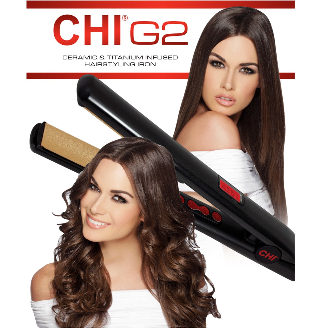 G2 CERAMIC & TITANIUM INFUSED HAIRSTYLING IRON