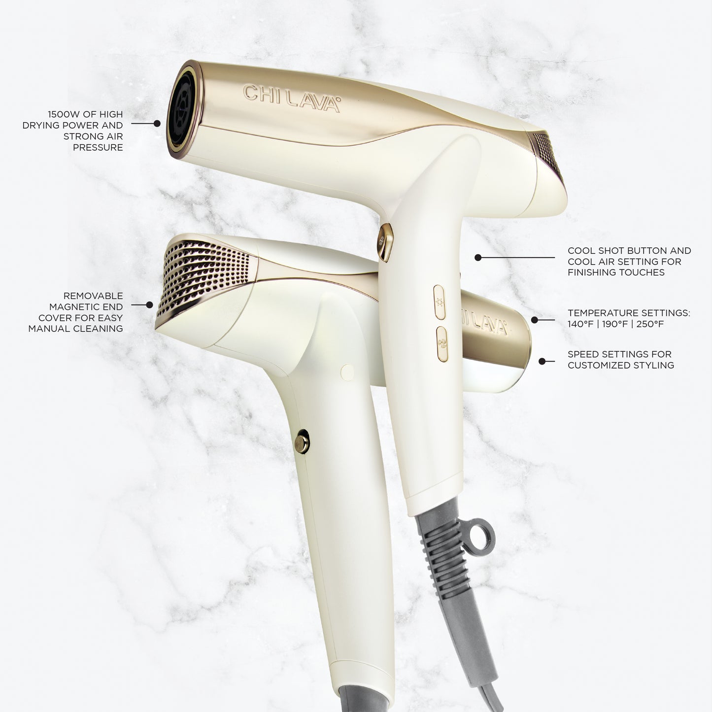 CHI LAVA DRYER PRO TURBO HAIR DRYER