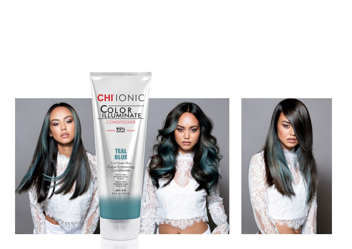 CHI IONIC COLOR ILLUMINATE TEAL BLUE CONDITIONER 251 ML