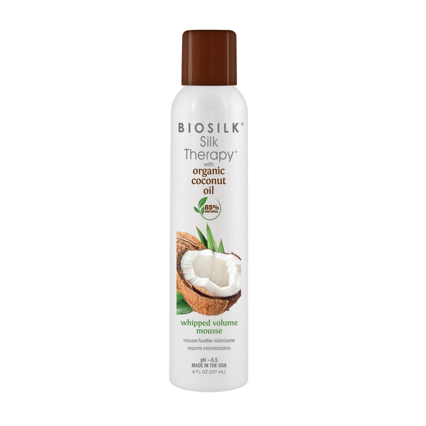 BIOSILK SILK THERAPY COCONUT OIL WIHIPPED VOLUME MOUSSE 237 ML