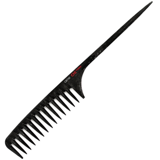 CHI TURBO CARBON LARGE DETANGLING TAIL COMB - CB700