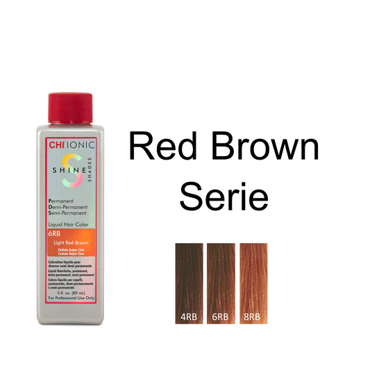 CHI IONIC SHINE SHADES COLORS - RED BROWN