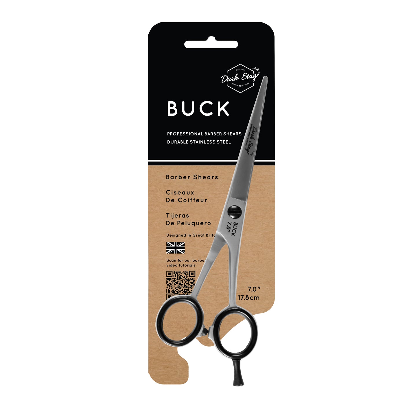 DARK STAG BUCK SCISSOR 6", 6.5" & 7"