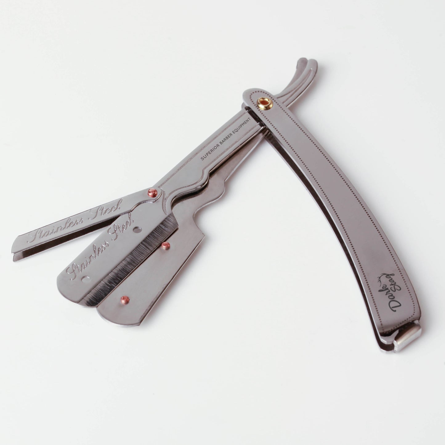 DARK STAG STRAIGHT RAZOR PREMIUM STEEL HANDLE