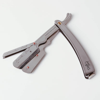 DARK STAG STRAIGHT RAZOR PREMIUM STEEL HANDLE