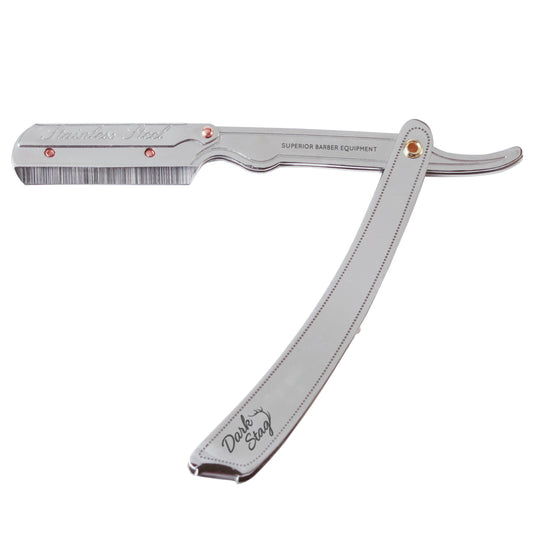 DARK STAG STRAIGHT RAZOR PREMIUM STEEL HANDLE
